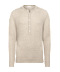 SUITSUPPLY  Light Brown Ribbed Henley
