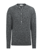 SUITSUPPLY  Mid Grey Ribbed Henley