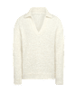 SUITSUPPLY  Off-White Long Sleeve Buttonless Polo