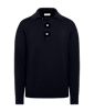 SUITSUPPLY  Navy Long Sleeve Polo