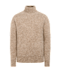 SUITSUPPLY  Mid Brown Shaggy Turtleneck