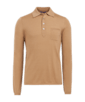 SUITSUPPLY  Light Brown Long Sleeve Polo Shirt 