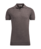 SUITSUPPLY  Taupe Buttonless Polo Shirt 
