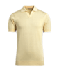 SUITSUPPLY  Light Yellow Buttonless Polo