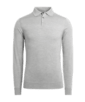SUITSUPPLY  Grey Long Sleeve Polo Shirt 