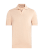 SUITSUPPLY  Light Pink Buttonless Polo