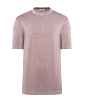 SUITSUPPLY  Dark Pink Short Sleeve Crewneck
