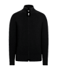 SUITSUPPLY  Black Ribbed Zip Cardigan
