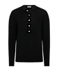 SUITSUPPLY  Black Ribbed Henley