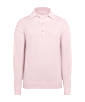 SUITSUPPLY  Pink Long Sleeve Polo