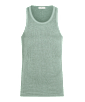 SUITSUPPLY  Camiseta verde acanalada