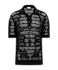 SUITSUPPLY  Black Crochet Polo