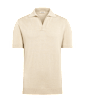 SUITSUPPLY  Sand Buttonless Polo