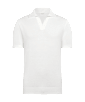 SUITSUPPLY  Off-White Buttonless Polo