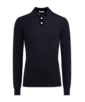 SUITSUPPLY  Navy Long Sleeve Polo Shirt 