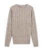 SUITSUPPLY  Sand Cable Crewneck