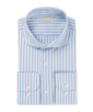 SUITSUPPLY  Light Blue Striped Extra Slim Fit Shirt