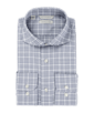 SUITSUPPLY  Navy Checked Extra Slim Fit Shirt