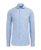 SUITSUPPLY  Camisa corte Slim azul a rayas