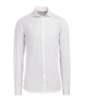 SUITSUPPLY  白色 Giro Inglese 织纹修身剪裁衬衫