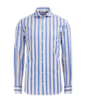 SUITSUPPLY  Mid Blue Striped Slim Fit Shirt