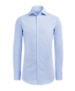 SUITSUPPLY  Randig medelblå skjorta med extra smal passform