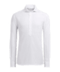 SUITSUPPLY  Camisa con media tapeta blanca corte Slim