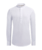 SUITSUPPLY  Koszula popover Oxford typu „washed" slim fit biała