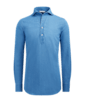 SUITSUPPLY  Camisa con media tapeta azul corte Slim