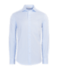 SUITSUPPLY  Randig ljusblå twillskjorta med smal passform