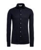 SUITSUPPLY  Navy Piqué Extra Slim Fit Shirt