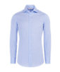 SUITSUPPLY  Mid Blue Striped Poplin Extra Slim Fit Shirt