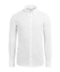 SUITSUPPLY  Vit tvättad Oxfordskjorta med smal passform