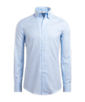 SUITSUPPLY  Randig ljusblå twillskjorta med extra smal passform