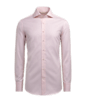 SUITSUPPLY  Camisa de sarga fina corte Slim rosa a rayas