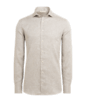 SUITSUPPLY  Light Brown Slim Fit Shirt