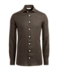 SUITSUPPLY  Brown Slim Fit Shirt