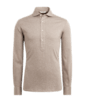 SUITSUPPLY  Ljusbrun skjorta med extra smal passform