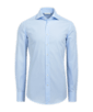 SUITSUPPLY  Camicia azzurra popeline a quadri vestibilità slim