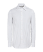 SUITSUPPLY  Chemise coupe ajustée à col classique large blanche à rayures