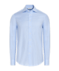 SUITSUPPLY  Camicia azzurra in twill a quadretti vestibilità slim