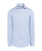 SUITSUPPLY  Blue Striped Poplin Extra Slim Fit Shirt