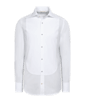 SUITSUPPLY  Camisa de esmoquin blanca piqué corte Tailored