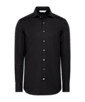 SUITSUPPLY  Black Twill Tailored Fit Shirt