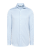 SUITSUPPLY  Camisa de sarga corte Tailored azul claro