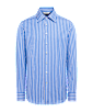 SUITSUPPLY  Blue Striped Point Collar Shirt