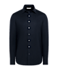 SUITSUPPLY  Navy Lyocell Shirt