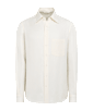 SUITSUPPLY  Off-White Linen Silk Overshirt
