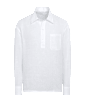 SUITSUPPLY  White Linen Popover Shirt