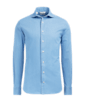 SUITSUPPLY  Camisa azul intermedio corte Slim